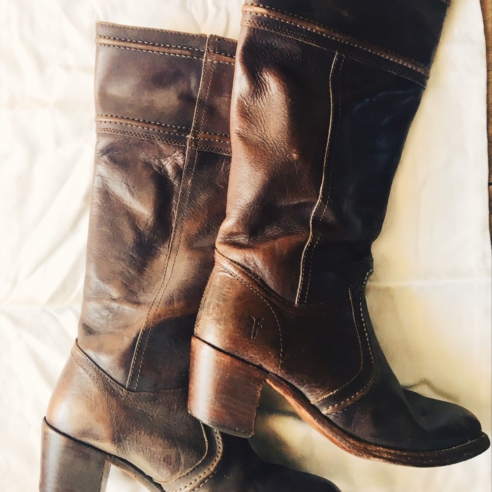 Frye campus heeled boot